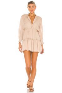 Size XS SNDYS Coco Mini Dress in Sand REVOLVE MSRP $59